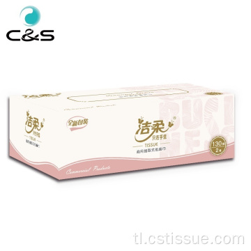 2 ply ecological facial tissue box